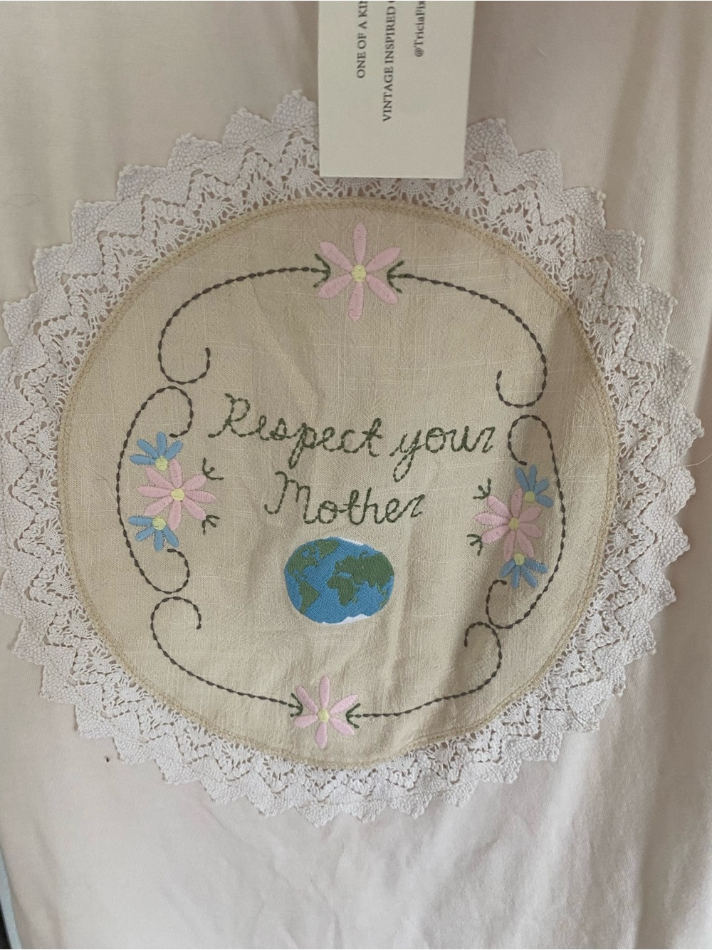 NWT Free People x Tricia Fix Respect Your Mother Tee t shirt - Picture 7 of 9